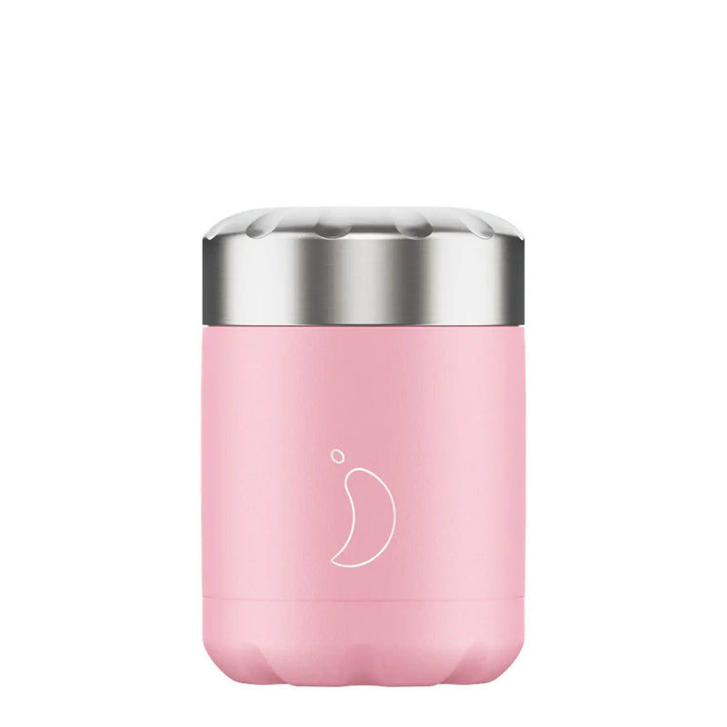 Chillys 300ml Food Pot Pastel Pink Chillys Bottles