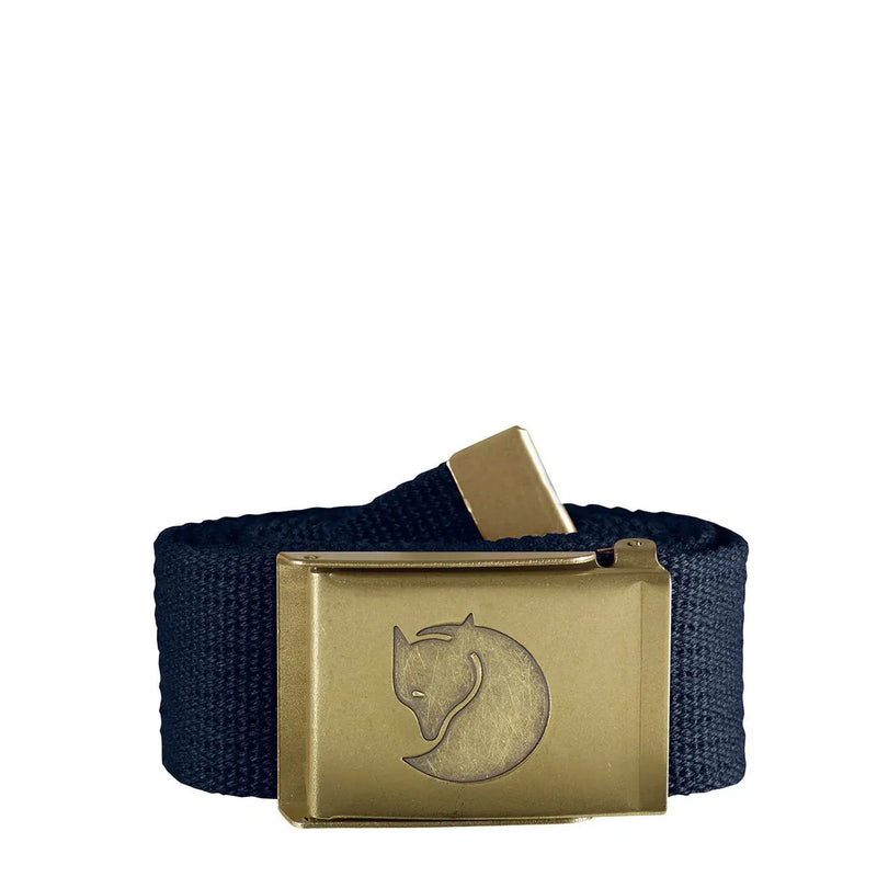 Fjallraven Canvas Brass Belt 4cm Dark Navy Fjallraven