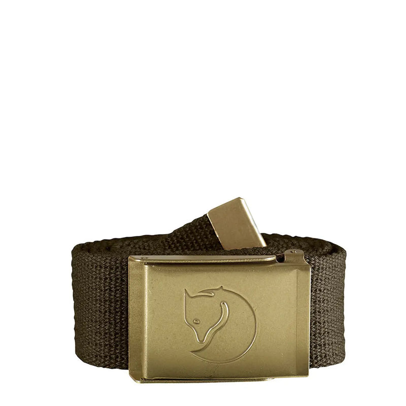 Fjallraven Canvas Brass Belt 4cm Dark Olive Fjallraven