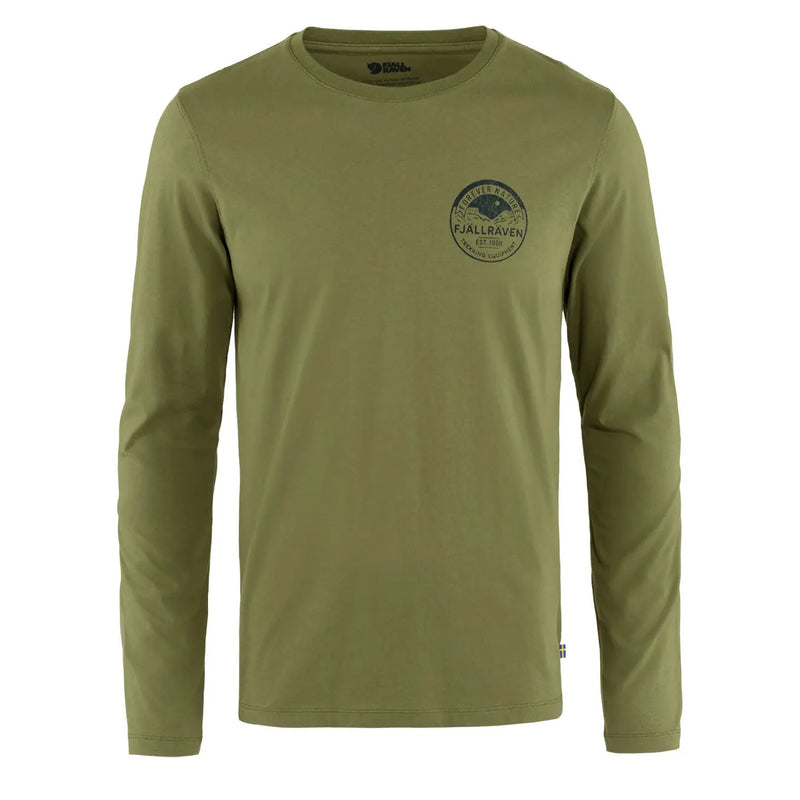 Fjallraven Forever Nature Badge LS T-Shirt Caper Green Fjallraven