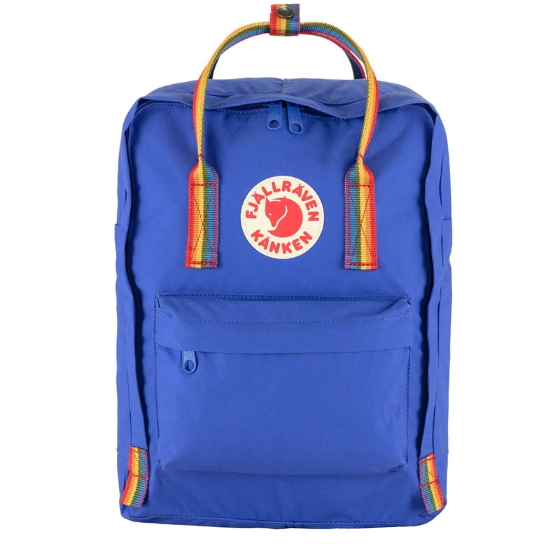 Fjallraven Kanken Classic Backpack Cobalt Blue Rainbow Pattern