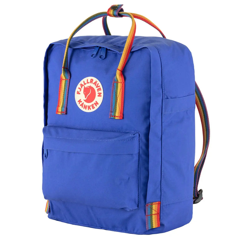 Fjallraven Kanken Classic Backpack Cobalt Blue Rainbow Pattern