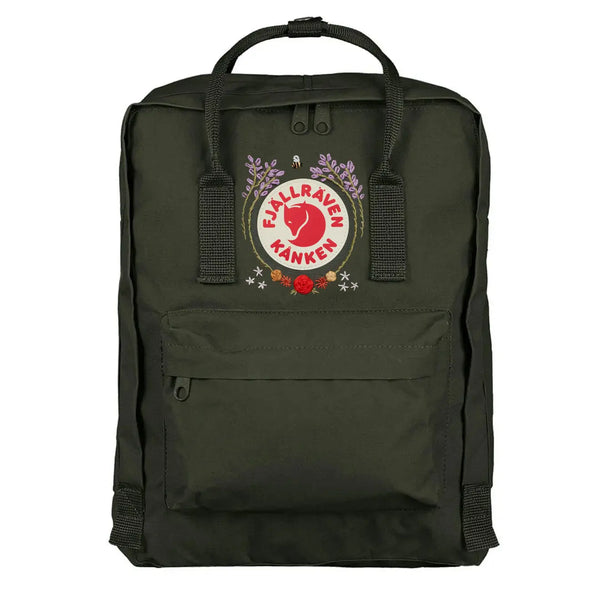 Fjallraven Kanken Classic Embroidery Forest Green