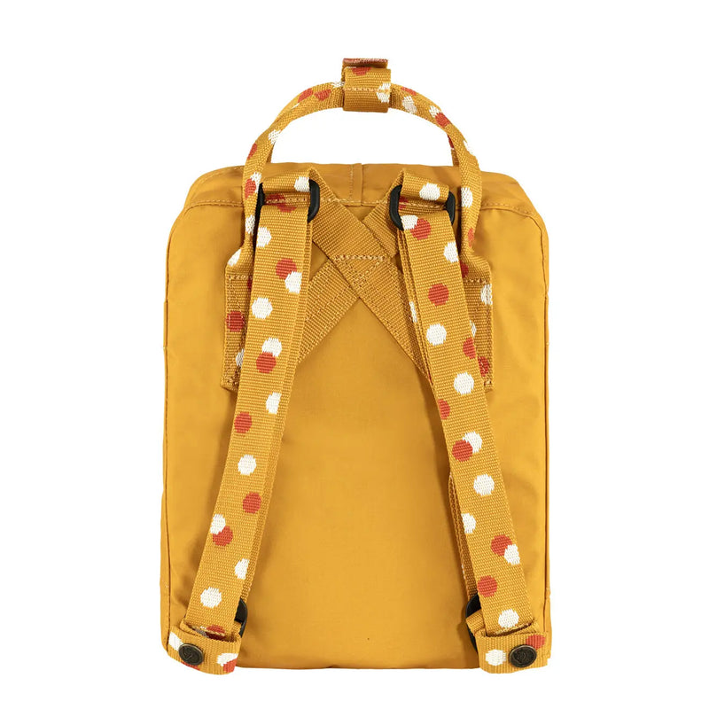 Fjallraven Kanken Mini Backpack Ochre Confetti Pattern Fjallraven Kanken Bags