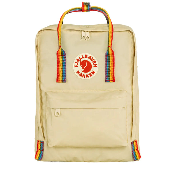 Fjallraven Kanken Rainbow Classic Backpack Light Oak / Rainbow