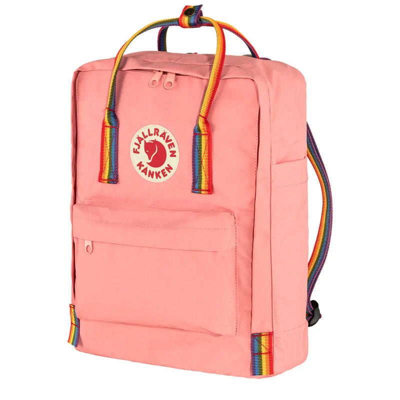 Fjallraven Kanken Rainbow Classic Backpack Pink Rainbow Pattern Fjallraven Kanken Bags