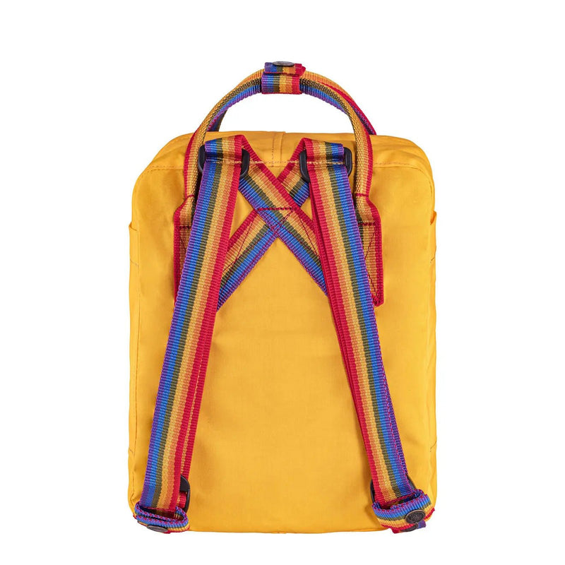 fjällräven kanken mini warm yellow random blocked Fjallraven Kanken Rainbow Mini Warm Yellow-Rainbow