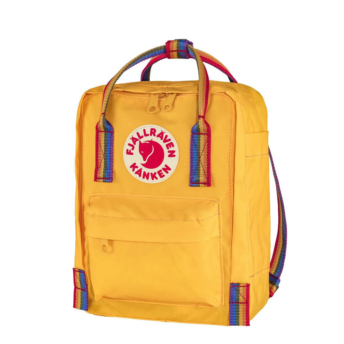 fjällräven kanken mini warm yellow random blocked Fjallraven Kanken Rainbow Mini Warm Yellow-Rainbow
