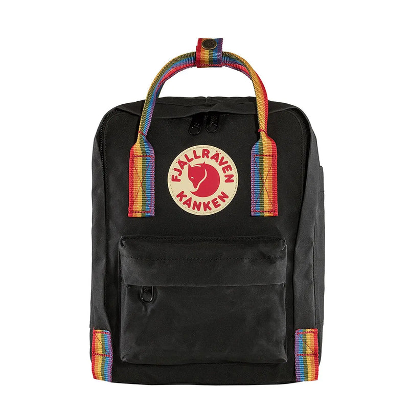 Fjallraven Kanken Rainbow Mini Black Rainbow Pattern Fjallraven Kanken Bags