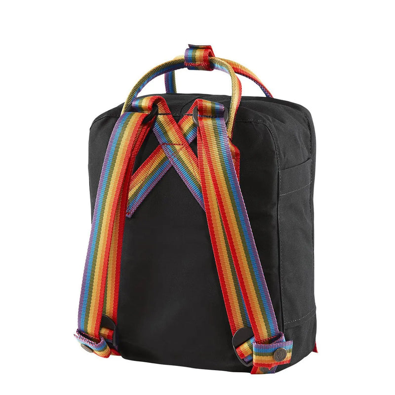 Fjallraven Kanken Rainbow Mini Black Rainbow Pattern My Fox Bag