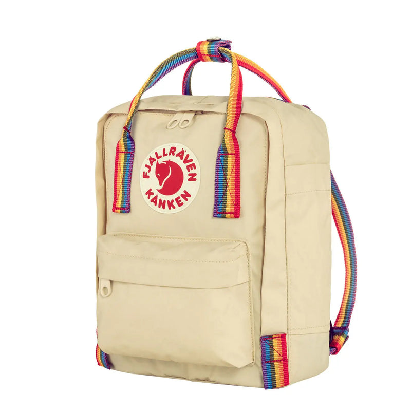 Fjallraven Kanken Rainbow Mini Light Oak-Rainbow Pattern Fjallraven Kanken Bags