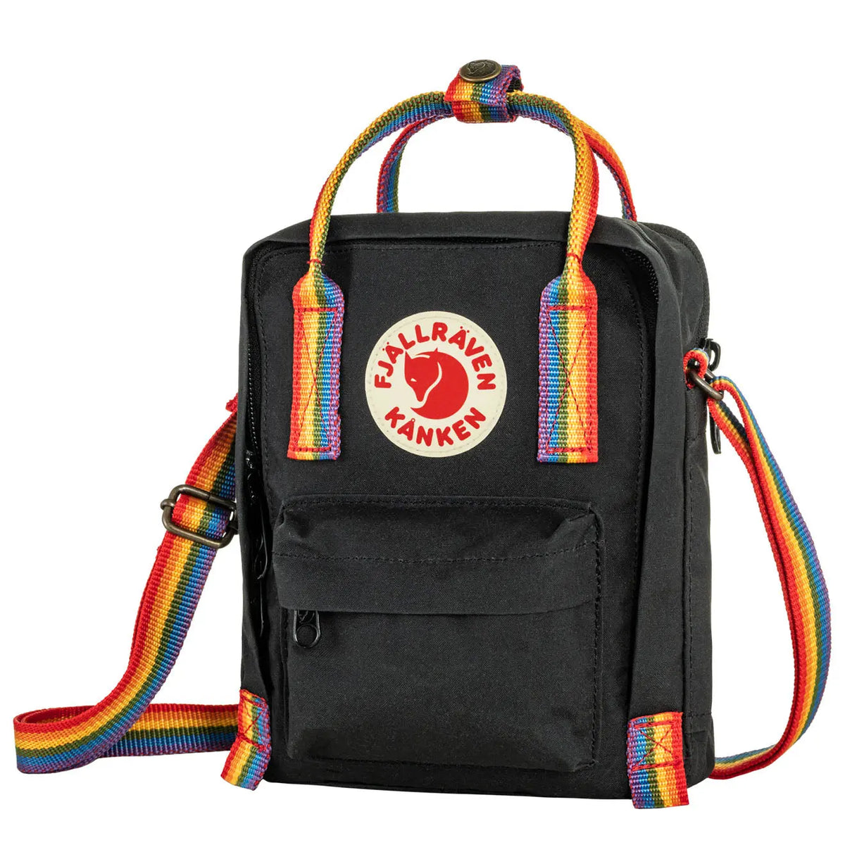 Fjallraven Kanken Rainbow Sling Black-Rainbow Pattern My Fox Bag