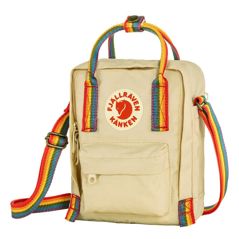 Fjallraven Kanken Rainbow Sling Light Oak-Rainbow Pattern Fjallraven Kanken Bags