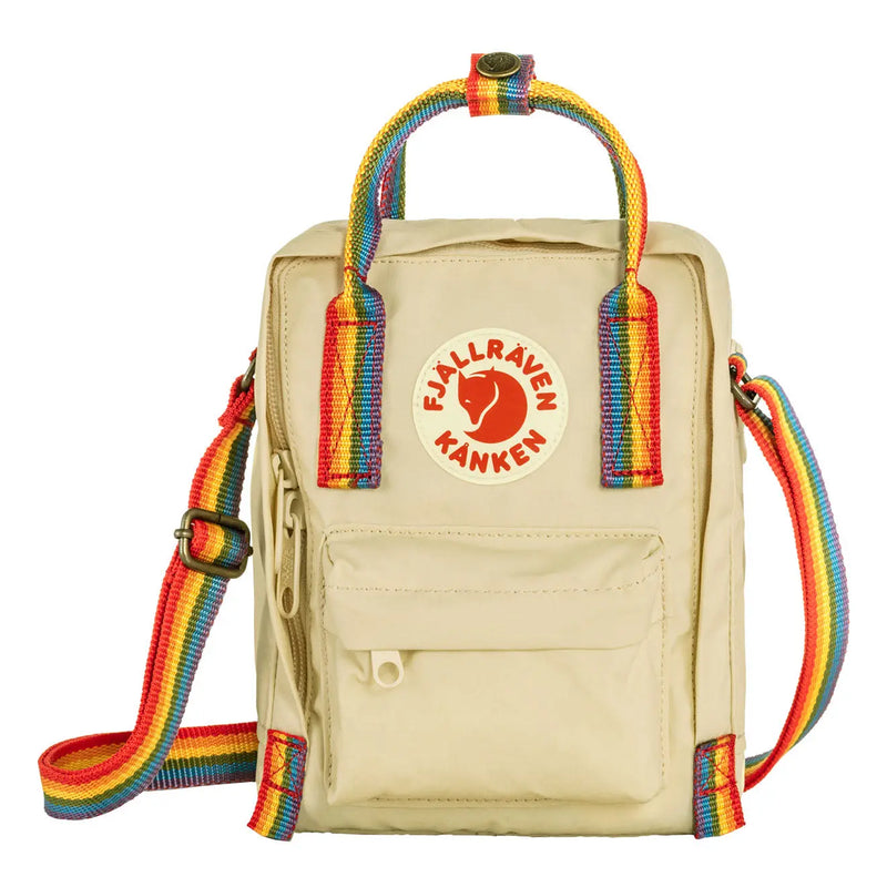 Fjallraven Kanken Rainbow Sling Light Oak-Rainbow Pattern Fjallraven Kanken Bags