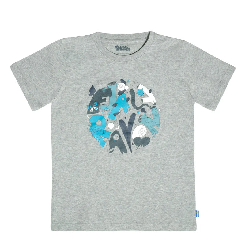 Fjallraven Kids Forest Findings T-Shirt Grey Melange Fjallraven