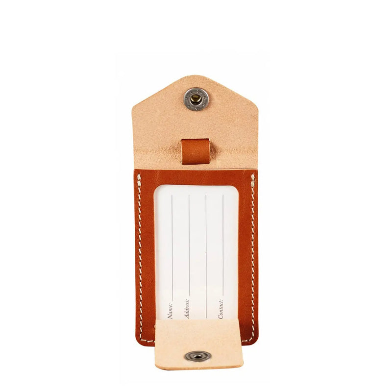 Fjallraven Leather Luggage Tag Leather Cognac Fjallraven