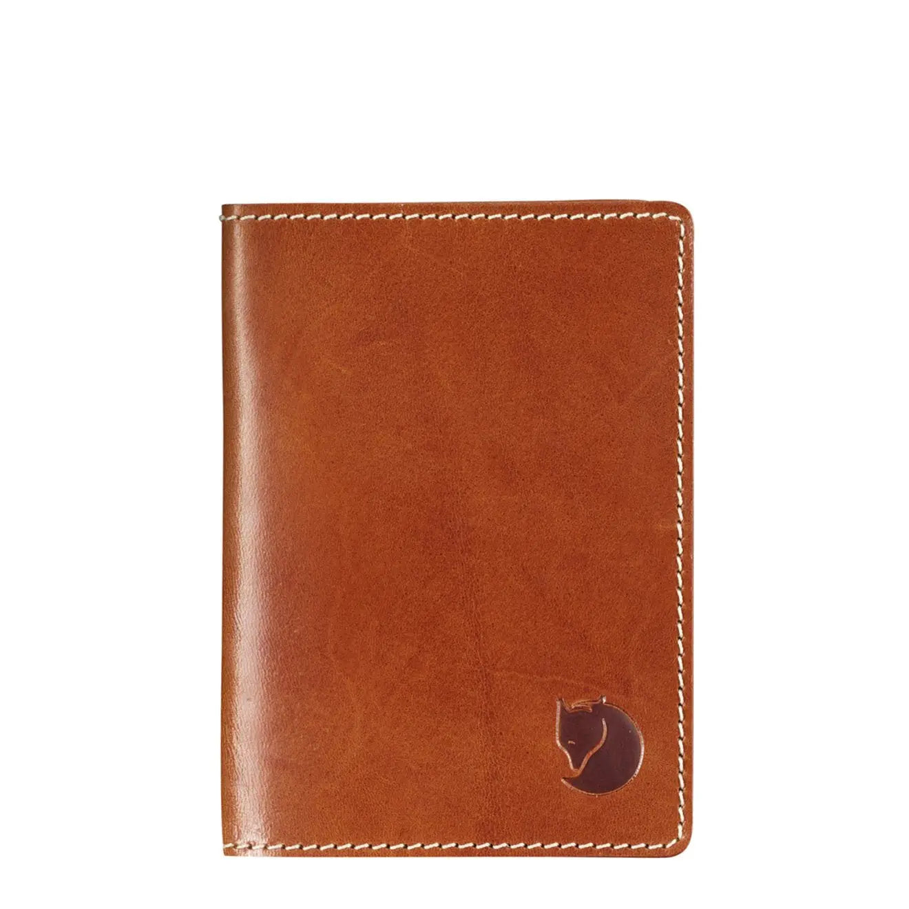 Fjallraven Leather Passport Cover Leather Cognac My Fox Bag