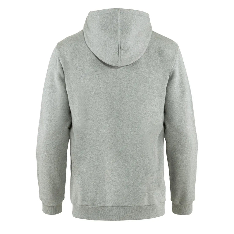 Fjallraven Logo Hoodie Grey Melange Fjallraven