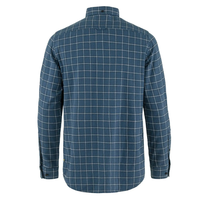 Fjallraven Ovik Flannel Shirt Indigo Blue / Flint Grey Fjallraven