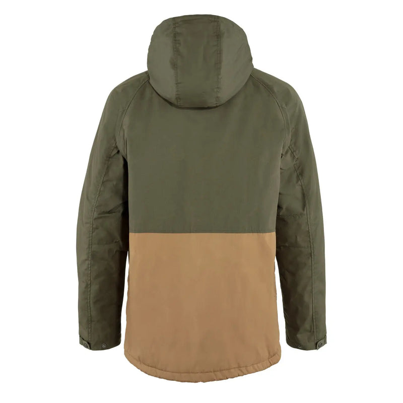 Fjallraven Vardag Lite Padded Jacket Laurel Green Buckwheat Brown My Fox Bag
