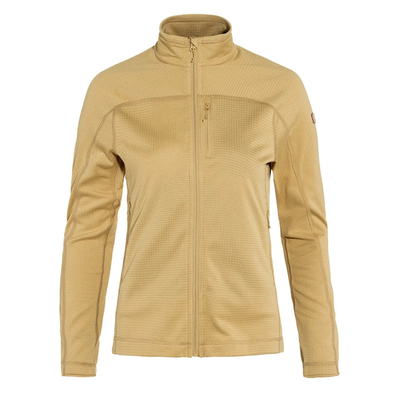 Fjallraven Womens Abisko Lite Fleece Jacket Dune Beige Fjallraven