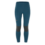 Fjallraven Womens Abisko Trekking Tights Pro Indigo Blue / Iron Grey Fjallraven