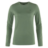 Fjallraven Womens Abisko Wool LS T-Shirt Patina Green Fjallraven