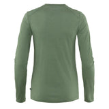 Fjallraven Womens Abisko Wool LS T-Shirt Patina Green Fjallraven