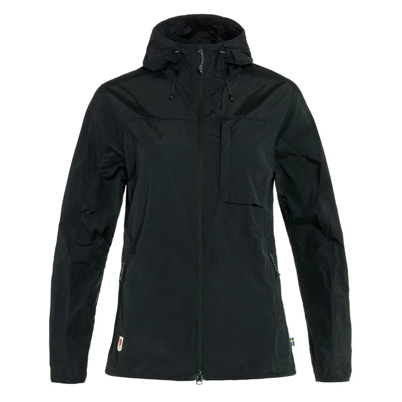 Fjallraven Womens High Coast Wind Jacket Black Fjallraven