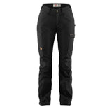 Fjallraven Womens Kaipak Curved Trousers Black Fjallraven