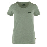 Fjallraven Womens Logo T-Shirt Patina Green Melange Fjallraven