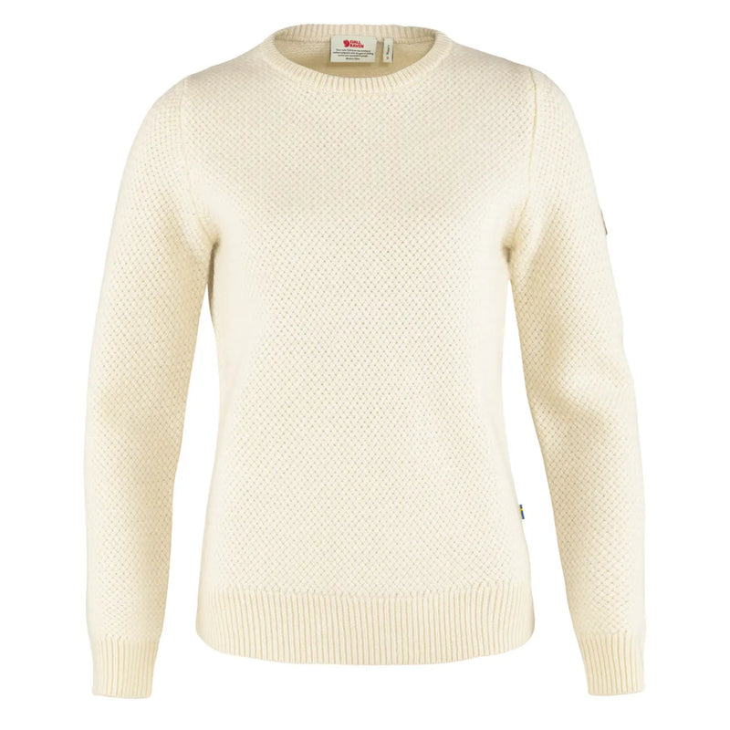 Fjallraven Womens Ovik Structure Sweater Chalk White Fjallraven