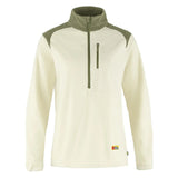 Fjallraven Womens Vardag Lite Fleece Chalk White / Light Olive Fjallraven