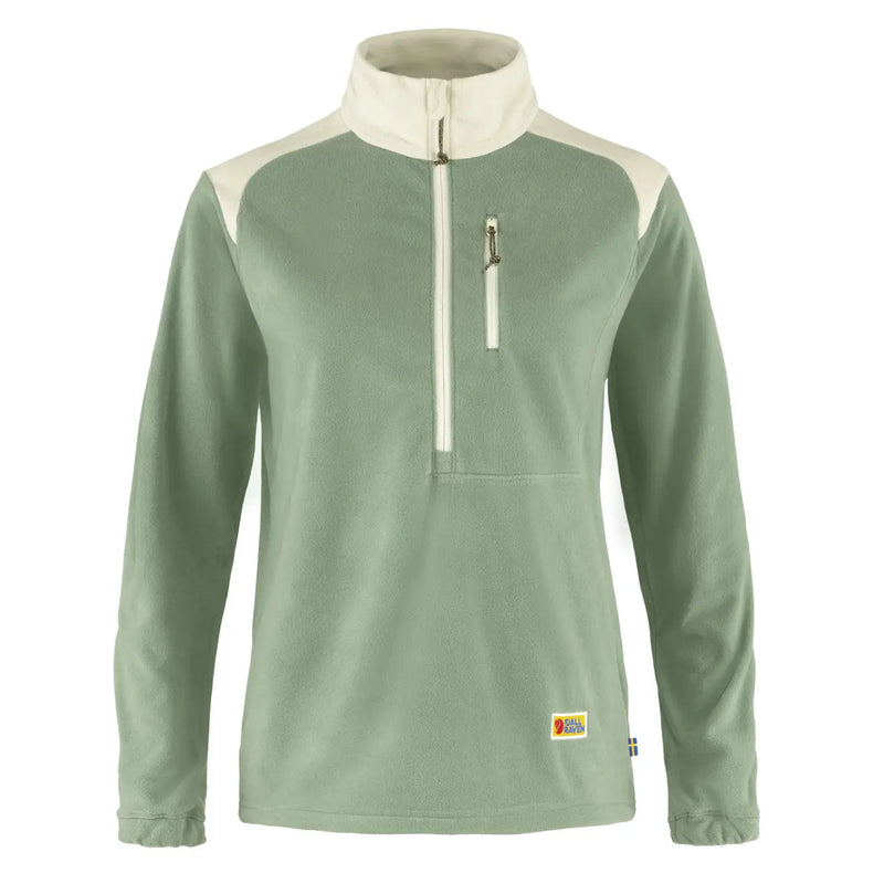 Fjallraven Womens Vardag Lite Fleece Sage Green / Chalk White Fjallraven