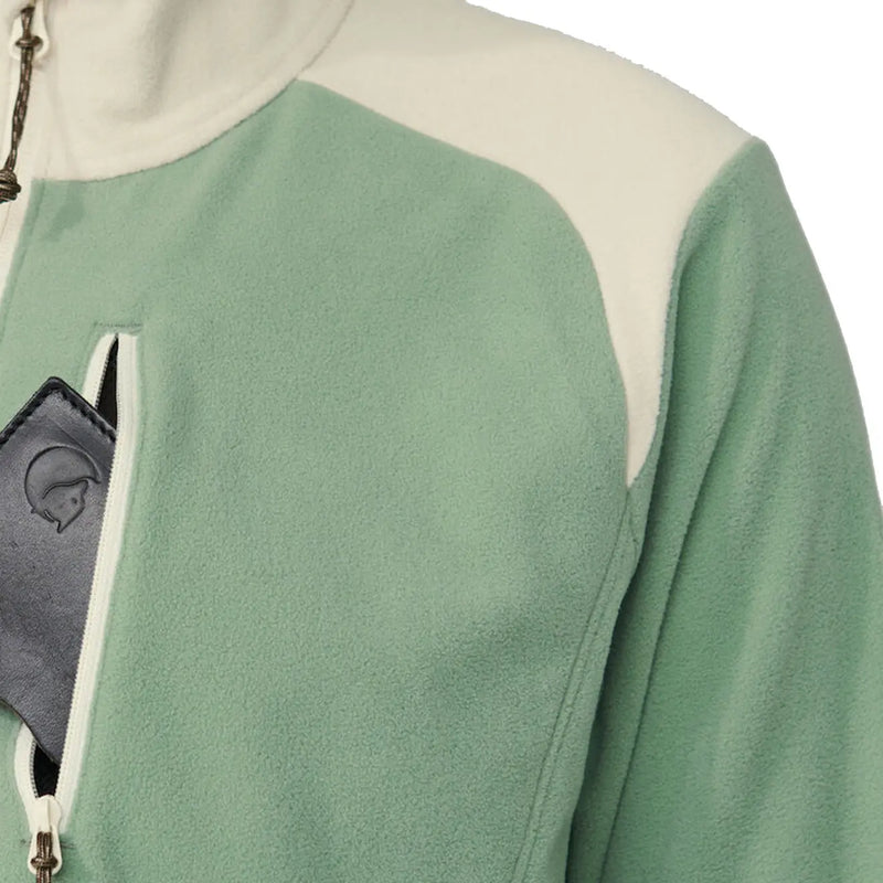 Fjallraven Womens Vardag Lite Fleece Sage Green / Chalk White Fjallraven