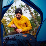 Fjallraven Abisko Grid Fleece Hoodie Black - My Fox Bag