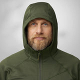 Fjallraven Abisko Grid Fleece Hoodie Black - My Fox Bag