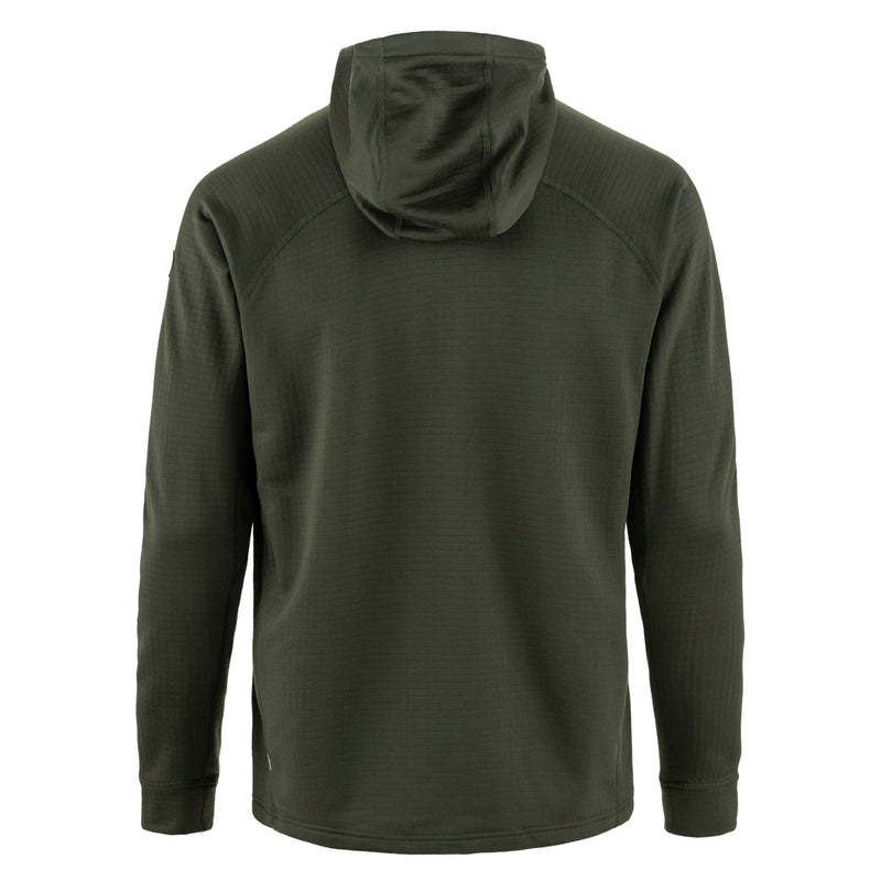 Fjallraven Abisko Grid Fleece Hoodie Deep Forest - My Fox Bag