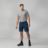 Fjallraven Abisko Hybrid Trail Shorts Navy - My Fox Bag