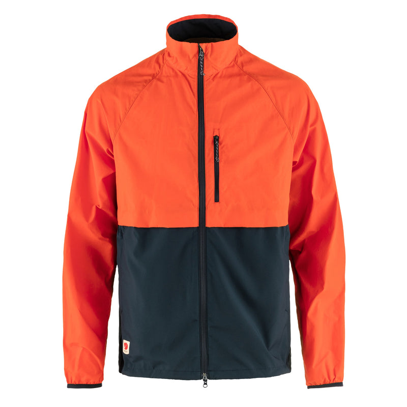 Fjallraven High Coast Hybrid Wind Jacket Dark Navy Flame Orange