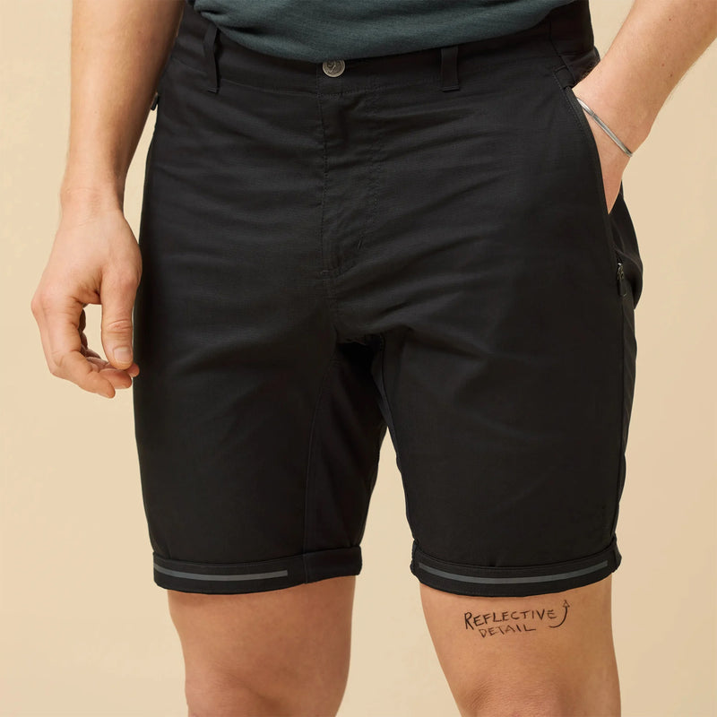 Fjallraven Hoja Hybrid Shorts Navy - My Fox Bag