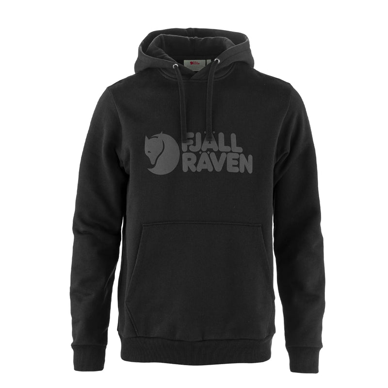 Fjallraven Logo Hoodie Black - My Fox Bag