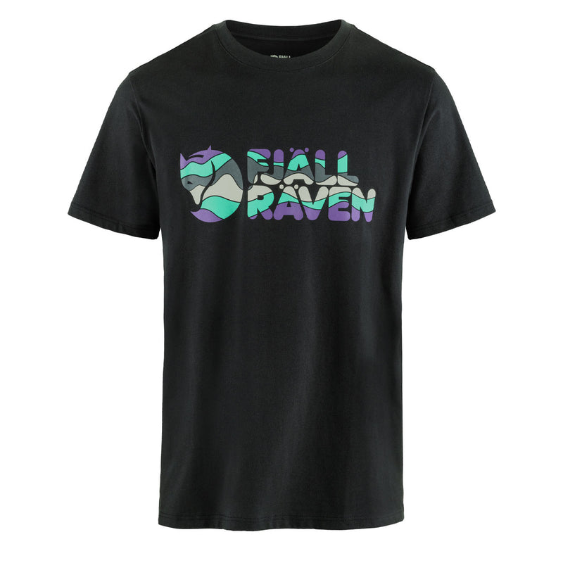Fjallraven Multicolor Logo T-shirt Black - My Fox Bag