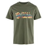 Fjallraven Multicolor Logo T-shirt Laurel Green - My Fox Bag