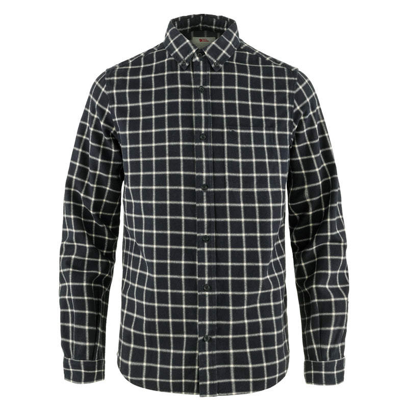 Fjallraven Ovik Flannel Shirt Dark Navy / Chalk White - My Fox Bag