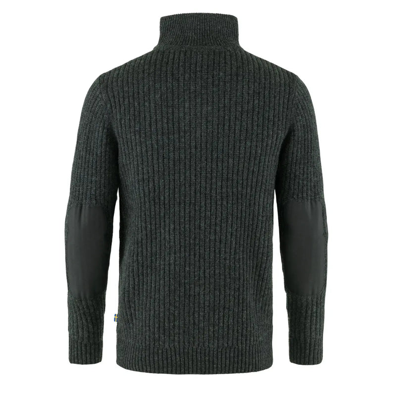 Fjallraven Ovik Half Zip Knit Dark Grey - My Fox Bag