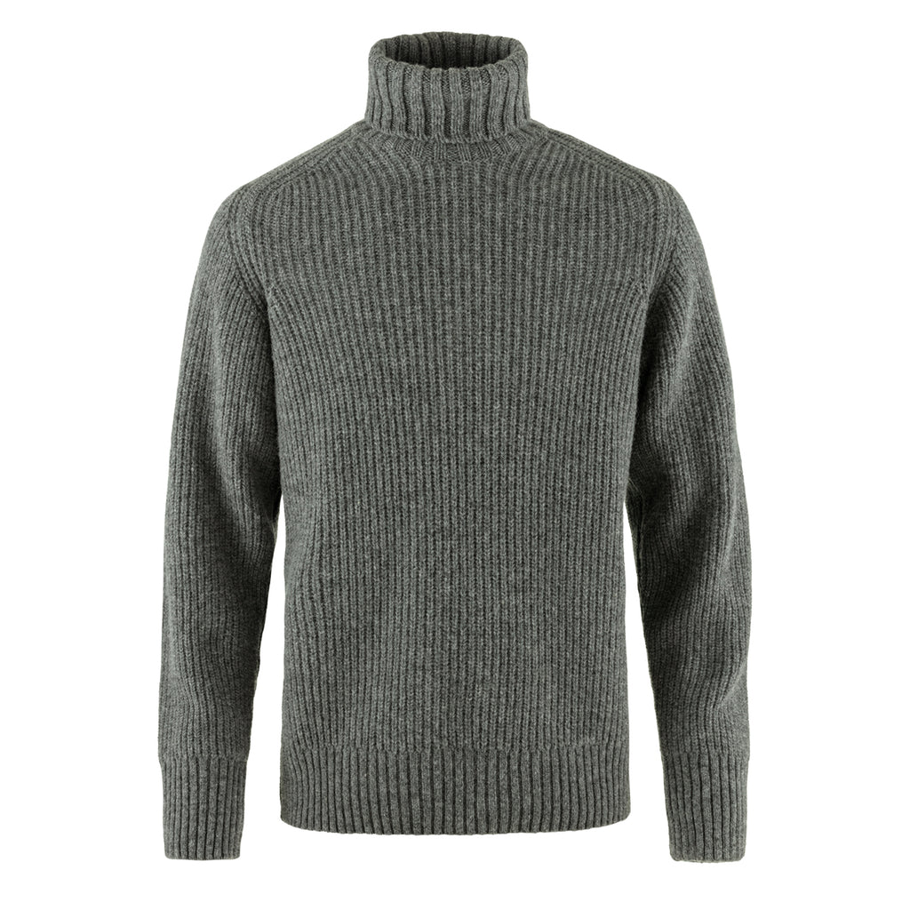Fjallraven Ovik Roller Neck Sweater Grey Melange | My Fox Bag