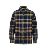 Fjallraven Ovik Wool Shirt Dark Navy / Chestnut - My Fox Bag