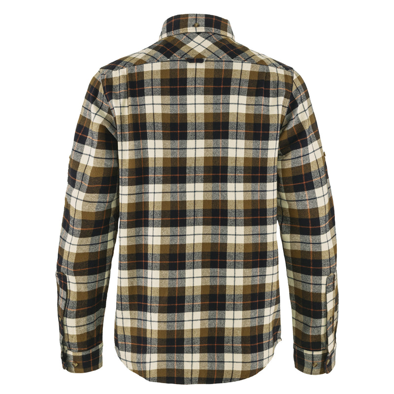 Fjallraven Singi Heavy Flannel Shirt Chalk White / Dark Navy - My Fox Bag