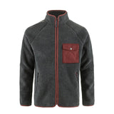 Fjallraven Vardag Pile Fleece Dark Grey / Maroon - My Fox Bag